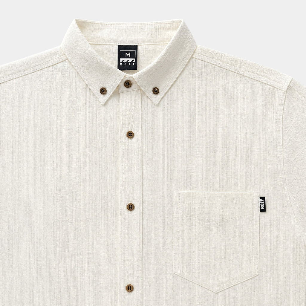 Camisa Reef Men Manga Corta White
