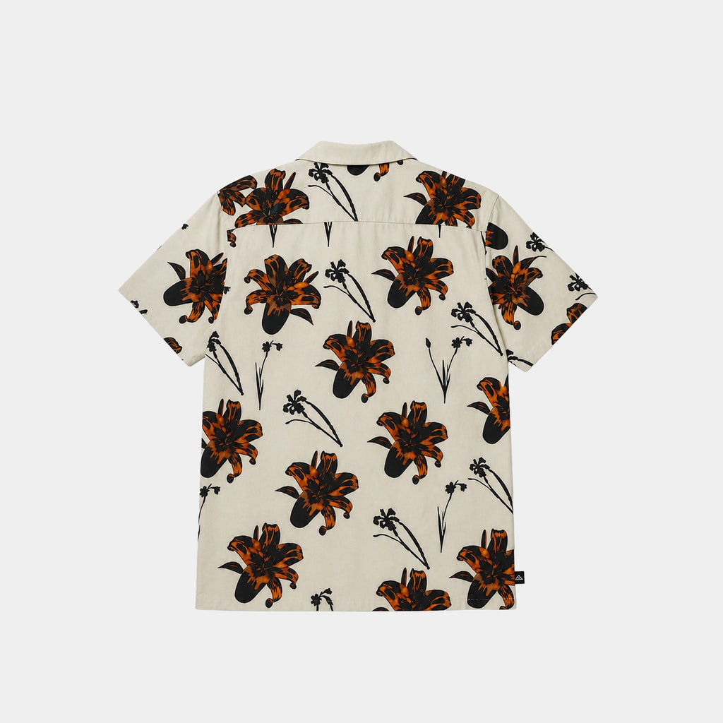 Camisa Reef Men Lyocell Solid Manga Corta Beige