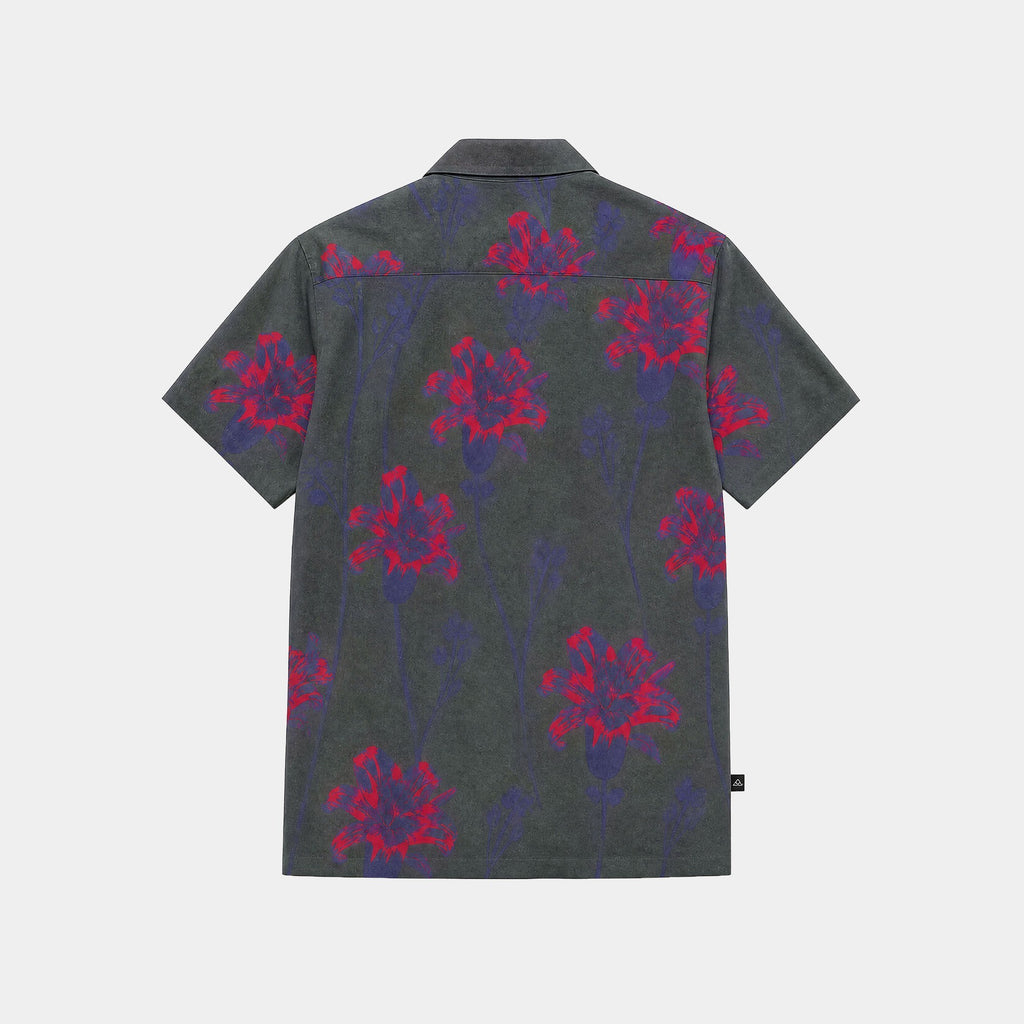 Camisa Reef Men Lyocell Solid Manga Corta Olive