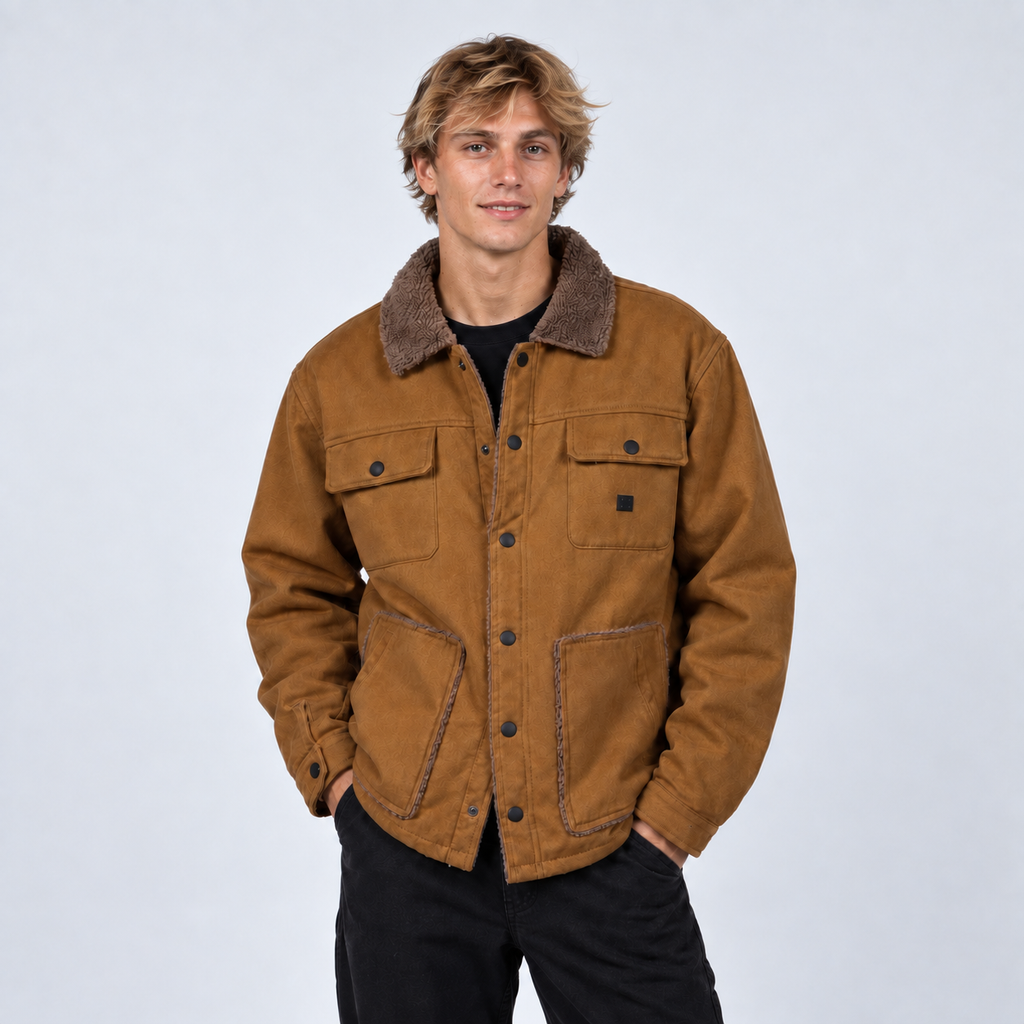 Casaca Reef Men Dark Brown Buttons