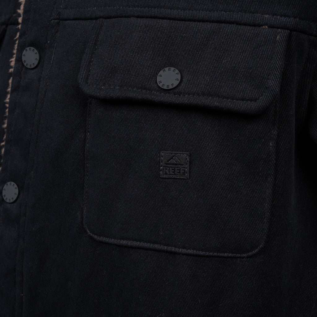 Casaca Reef Men Black Brown Buttons