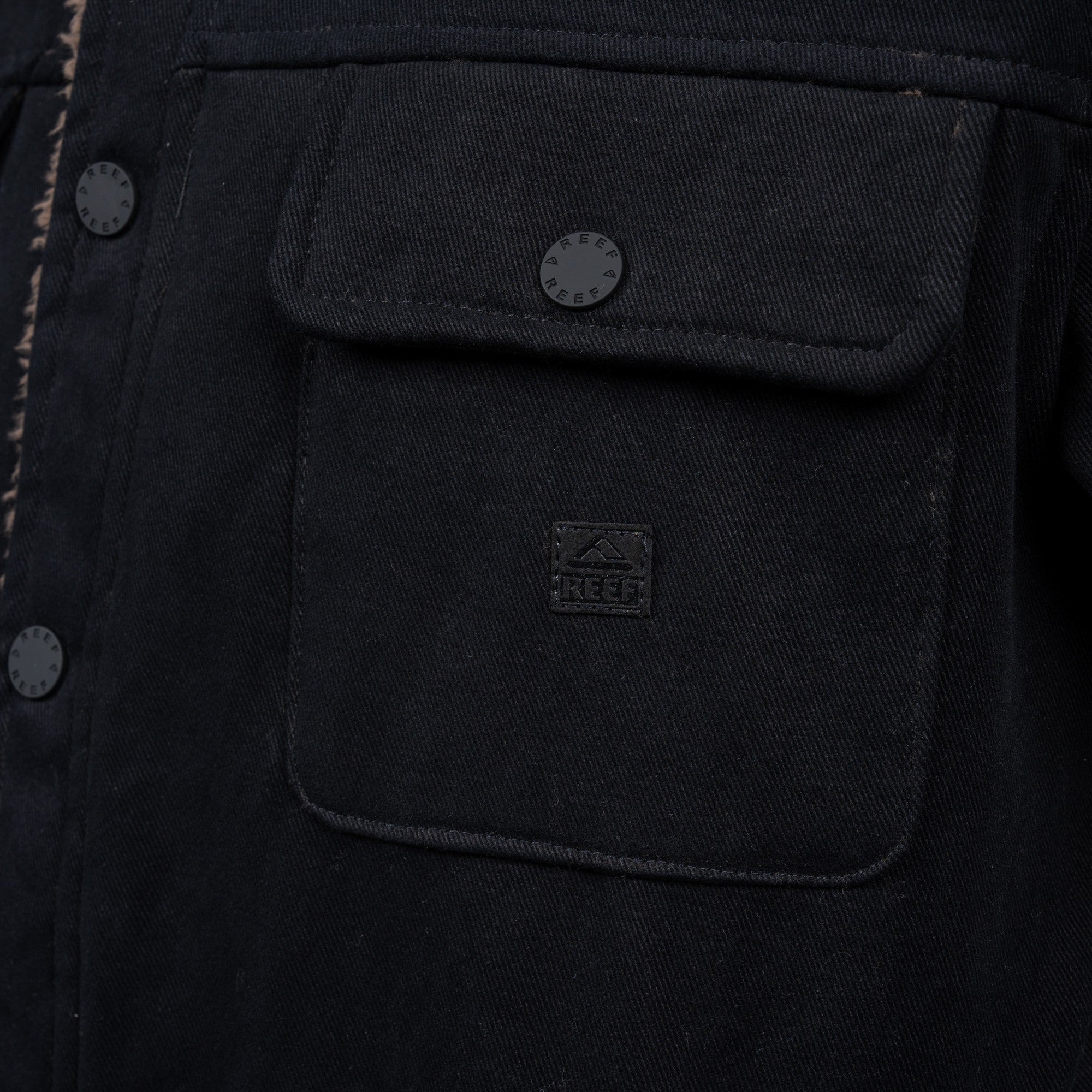 Casaca Reef Men Black Brown Buttons