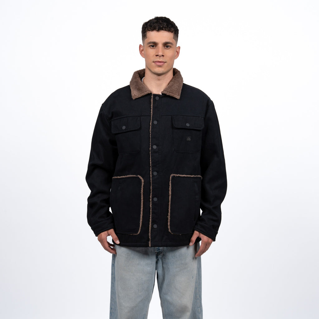 Casaca Reef Men Black Brown Buttons
