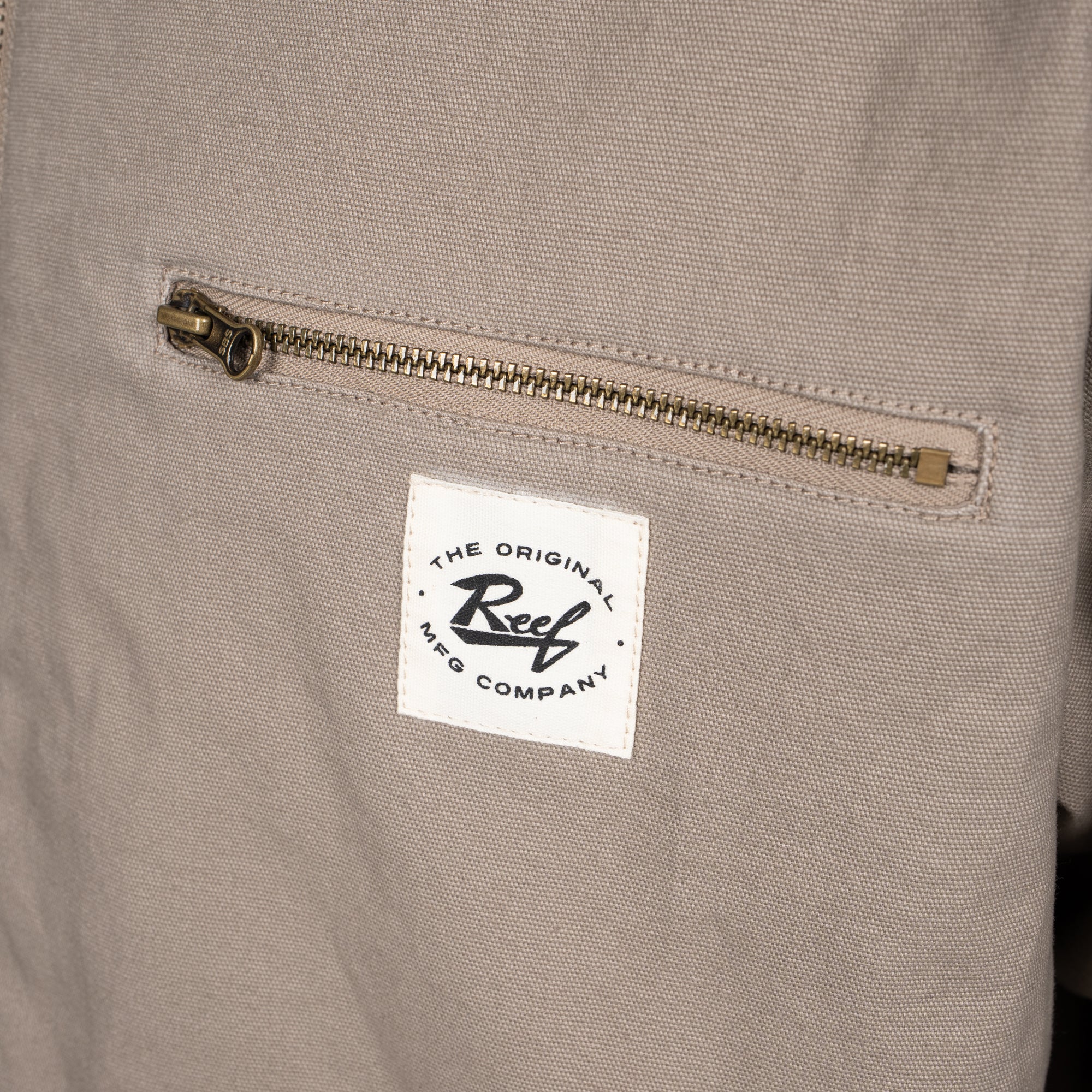 Casaca Reef Men Full Zipper Beige Black