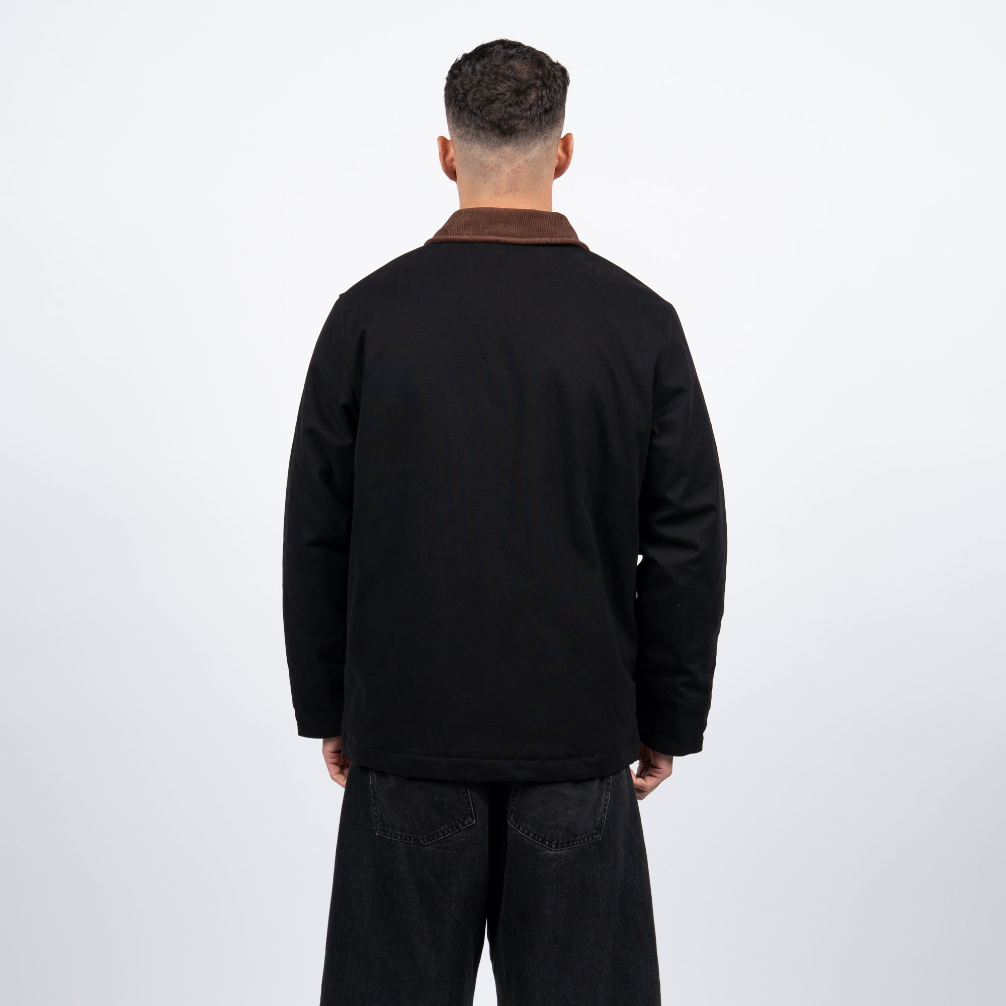 Casaca Reef Men Full Zipper Black Beige