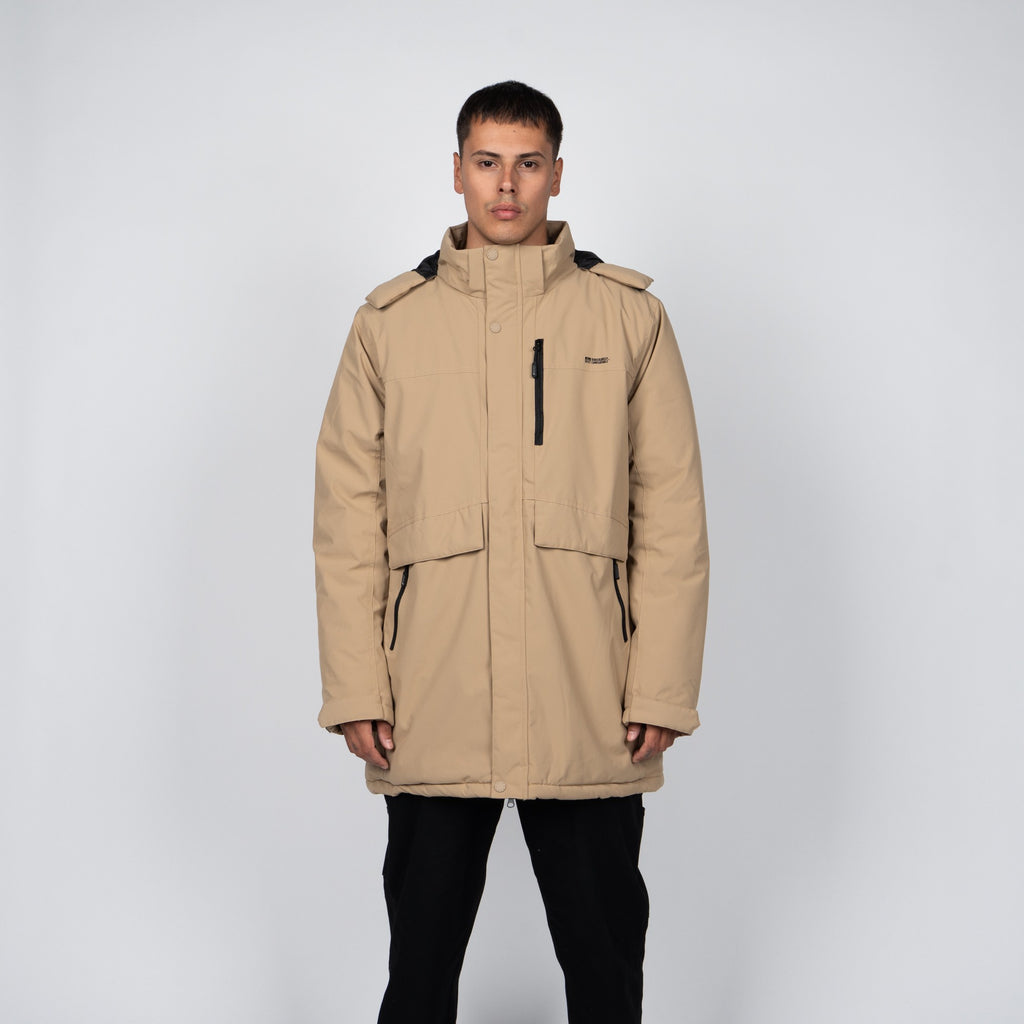 Parka Reef Men Full Zipper Brown