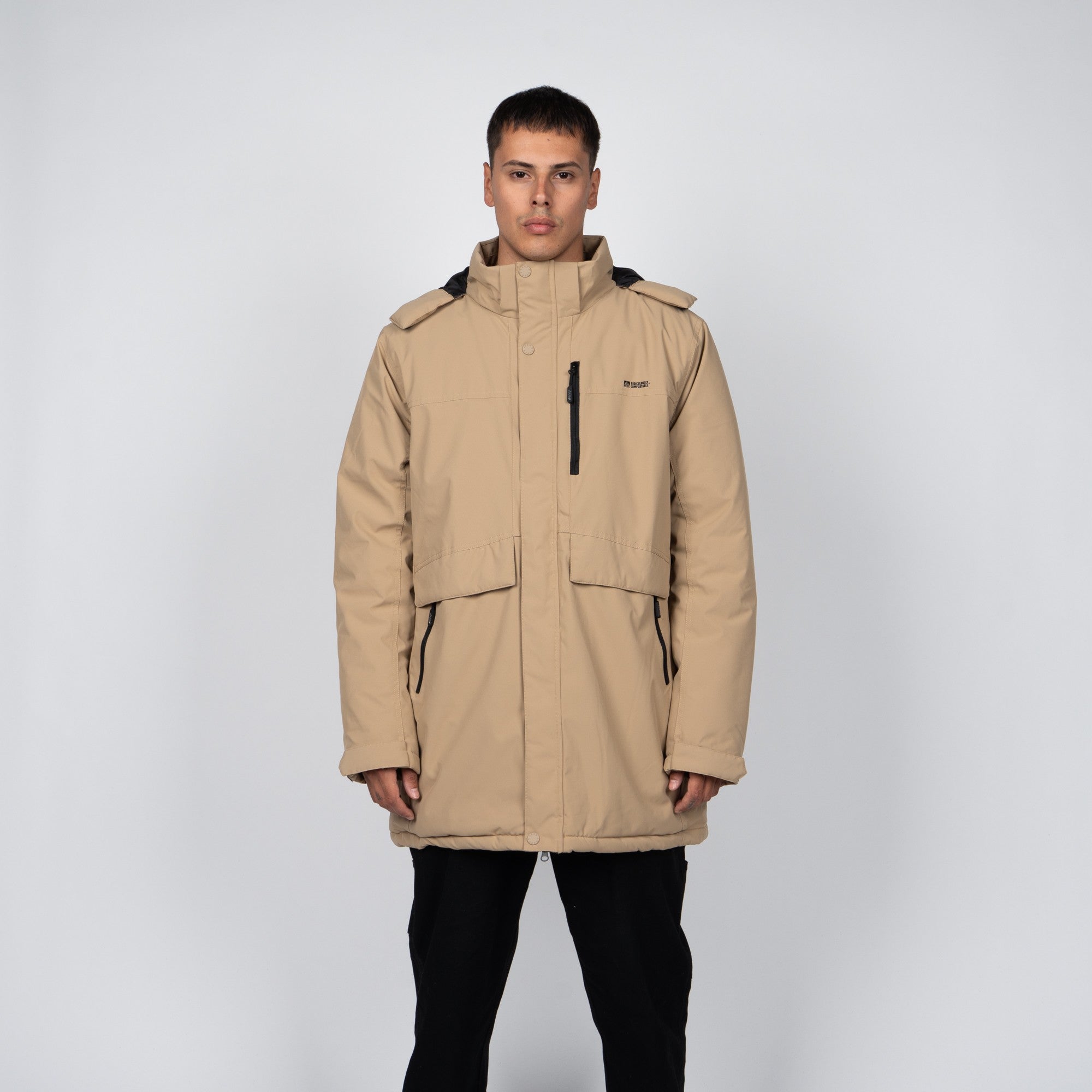 Parka Reef Men Full Zipper Brown