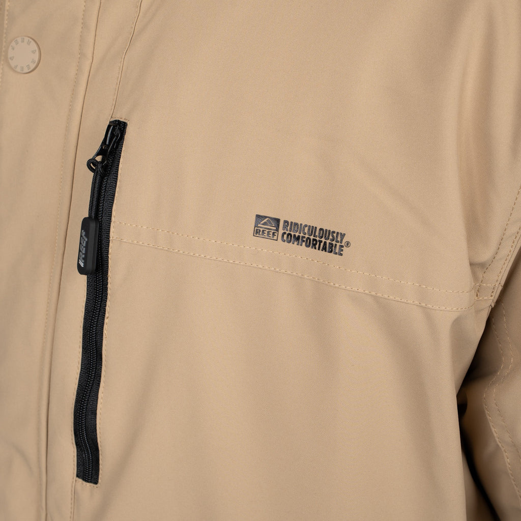 Parka Reef Men Full Zipper Brown