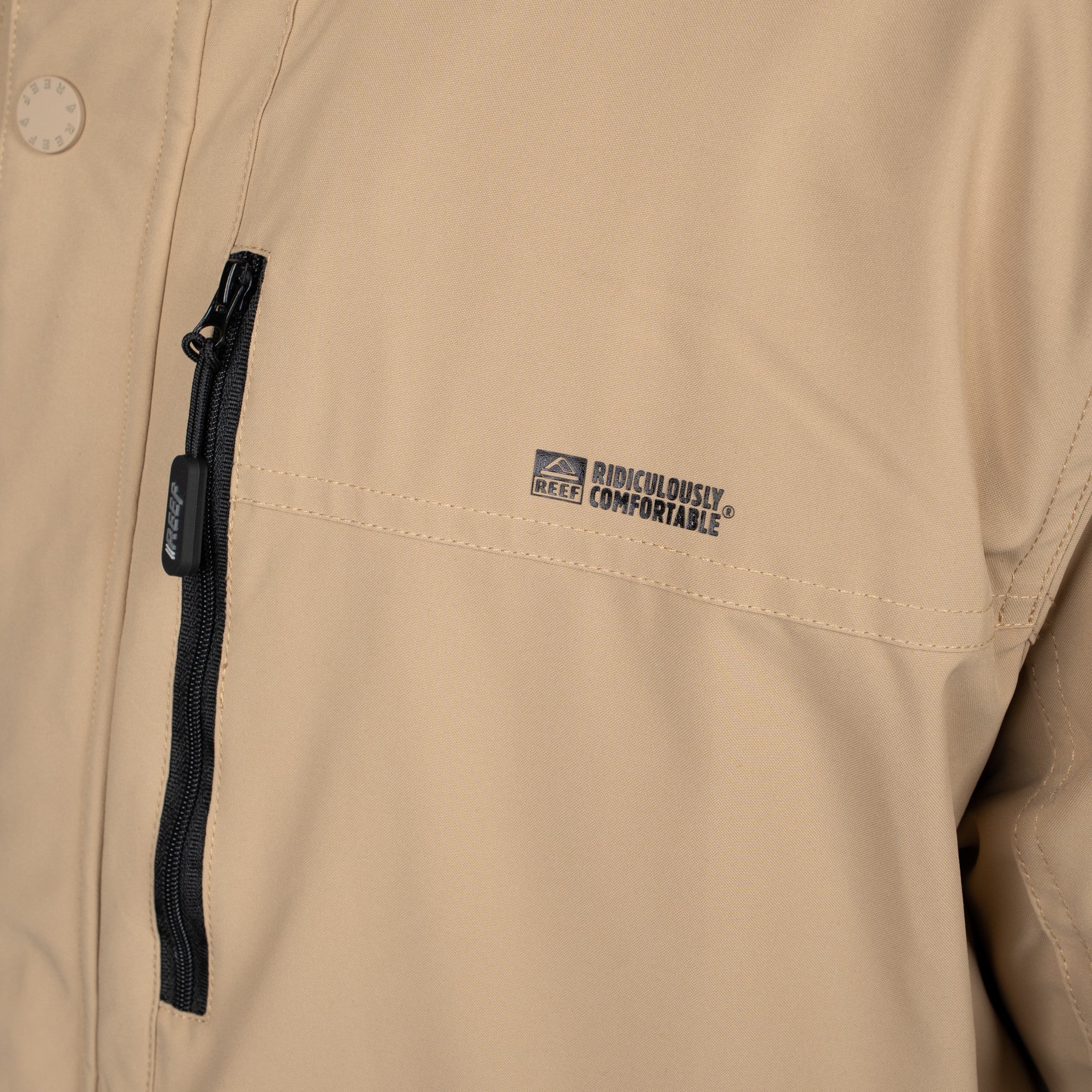 Parka Reef Men Full Zipper Brown