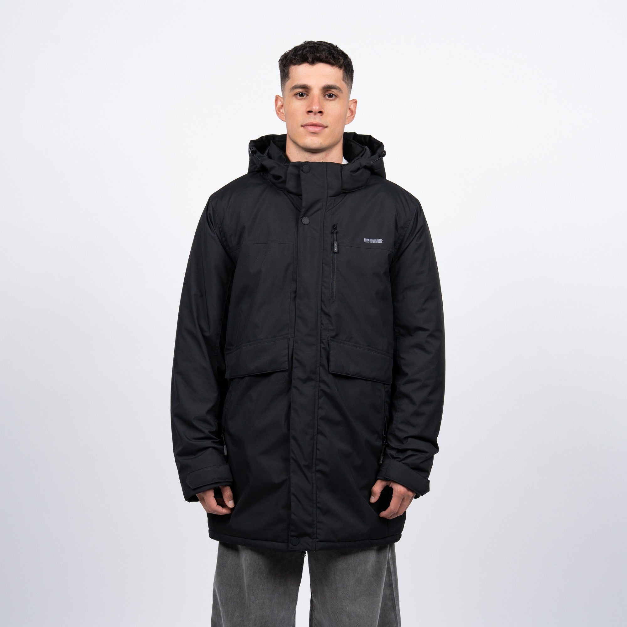 Parka Reef Men Full Zipper Black