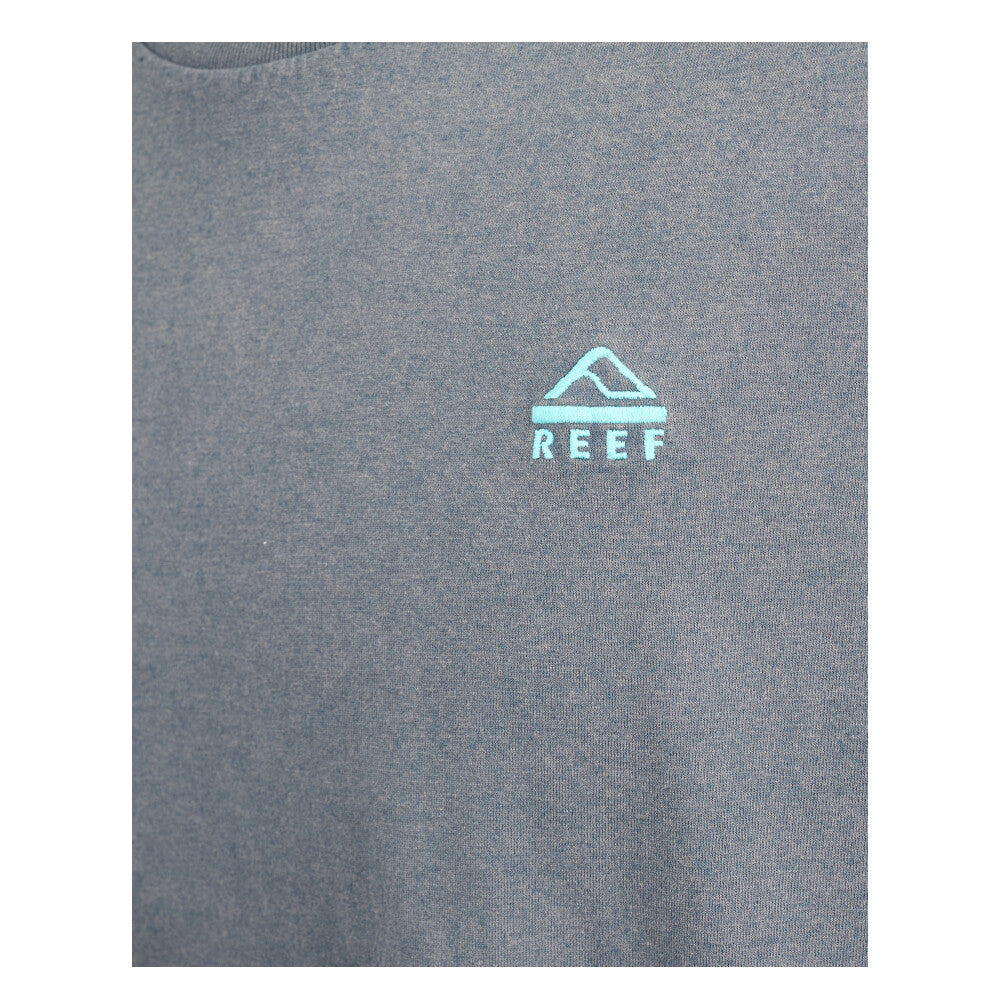 Polera Reef Men Just Passing Through Blue Grey