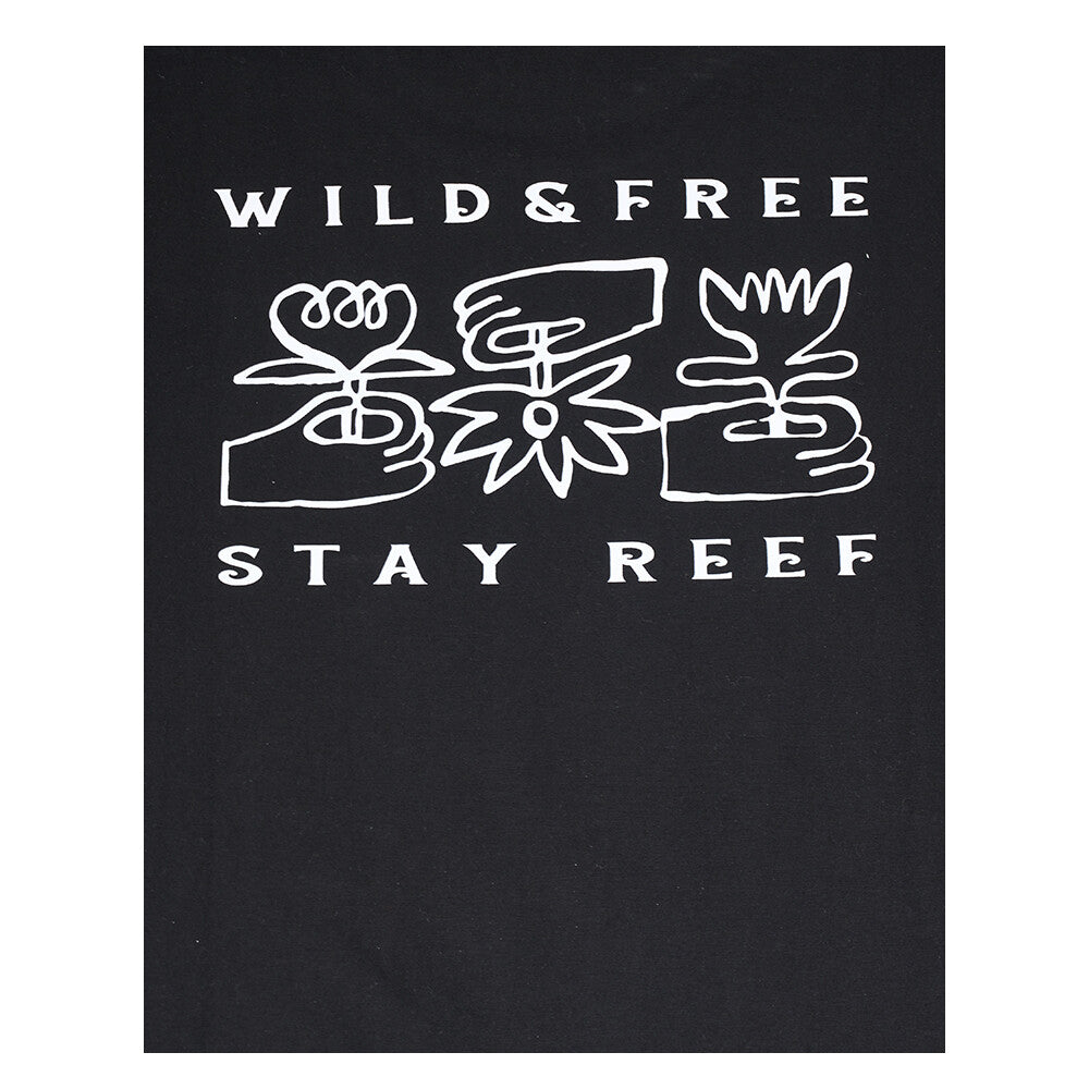Polera Reef Men Wild and Free Black