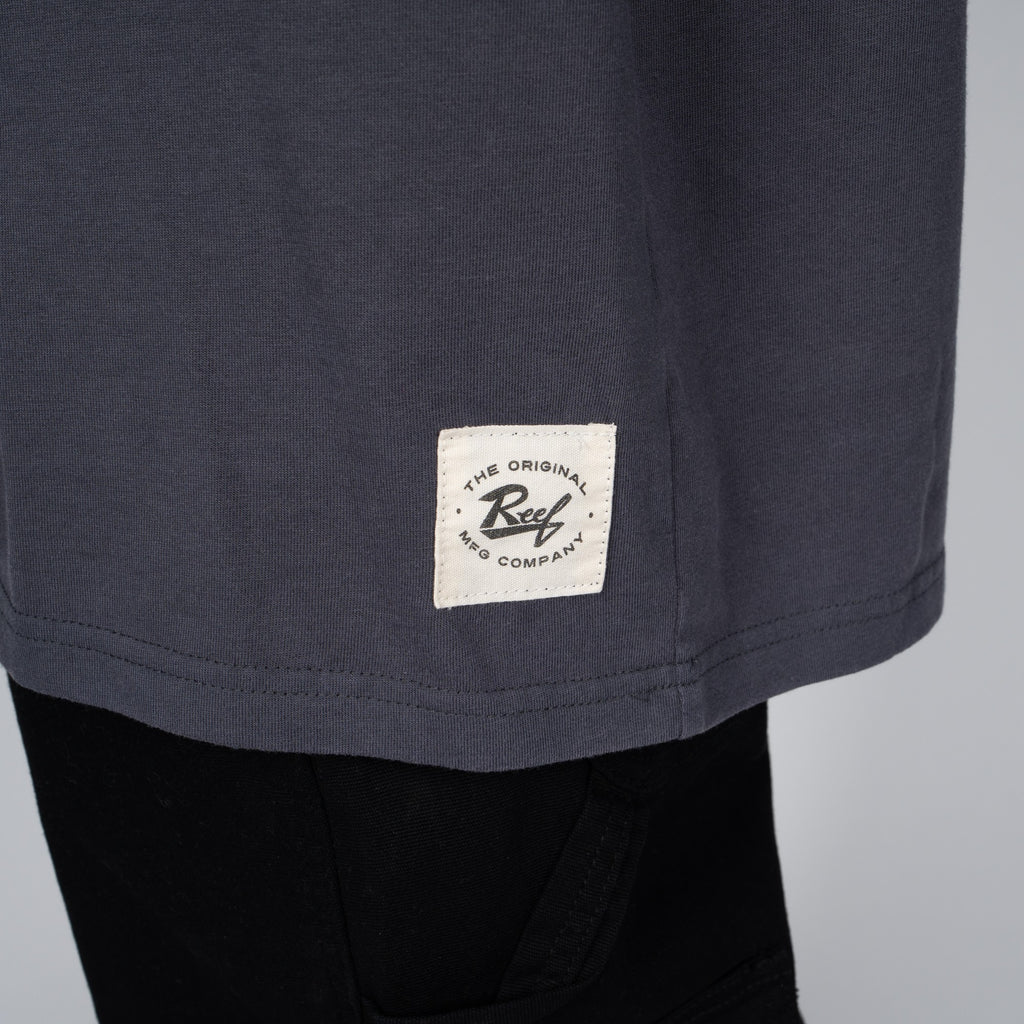 Polera Reef Men Basic Dark Gray