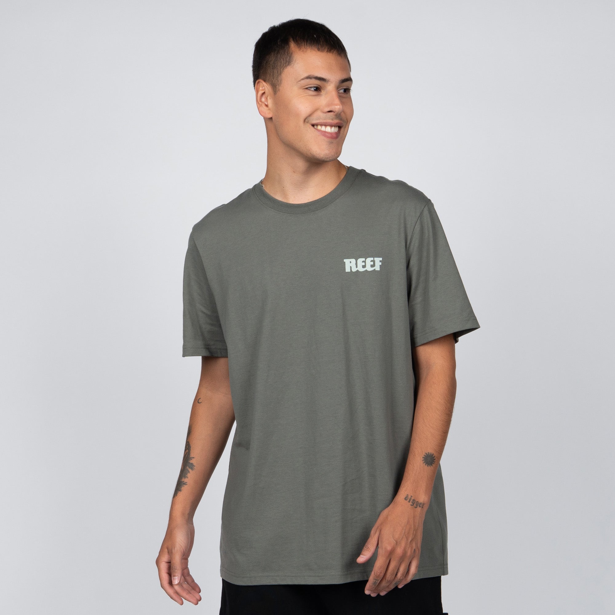 Polera Reef Men Santa Monica Green
