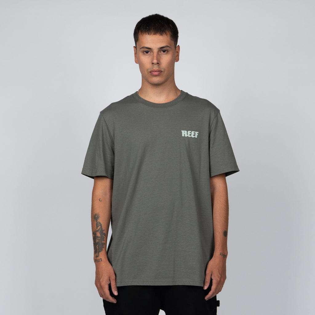 Polera Reef Men Santa Monica Green