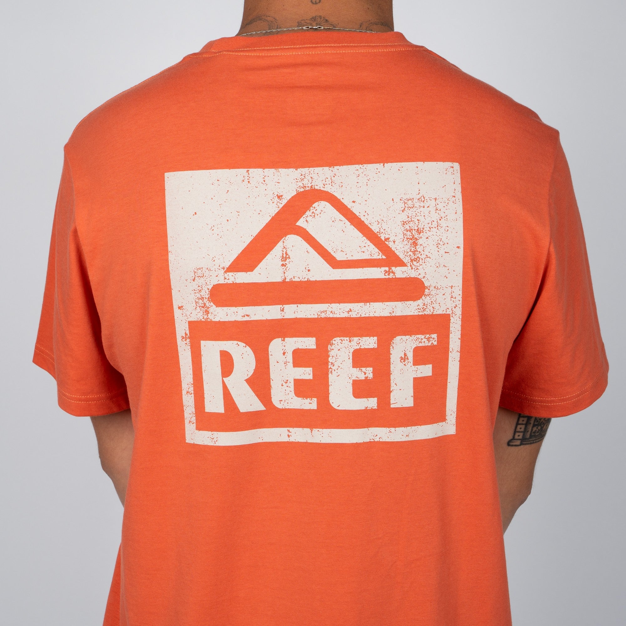 Polera Reef Men Big Logo Orange