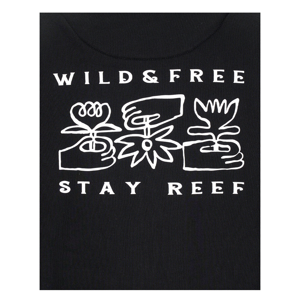 Polerón Reef Men Full Zipper Wild and Free Black