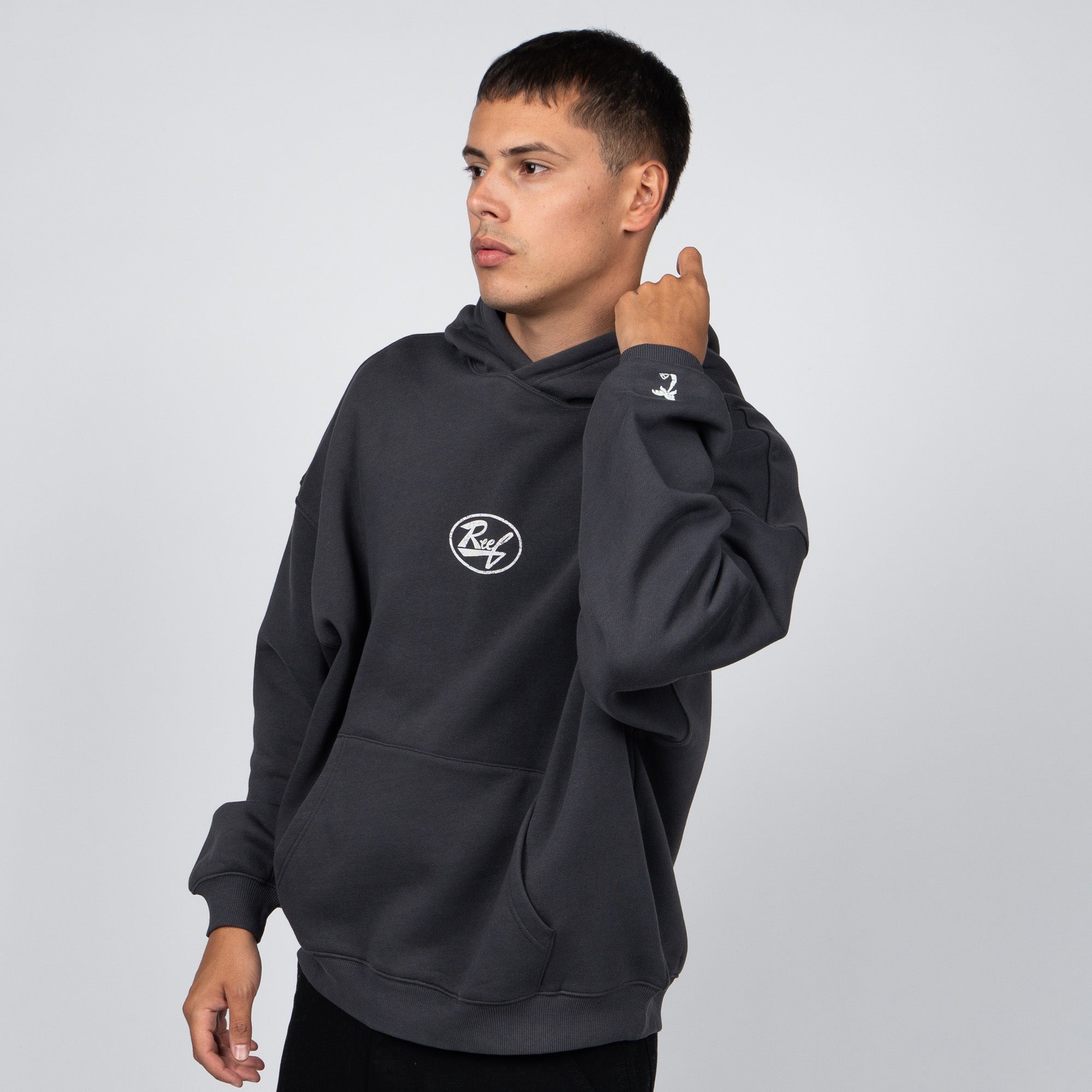 Polerón Hoodie Reef Men Dark Grey