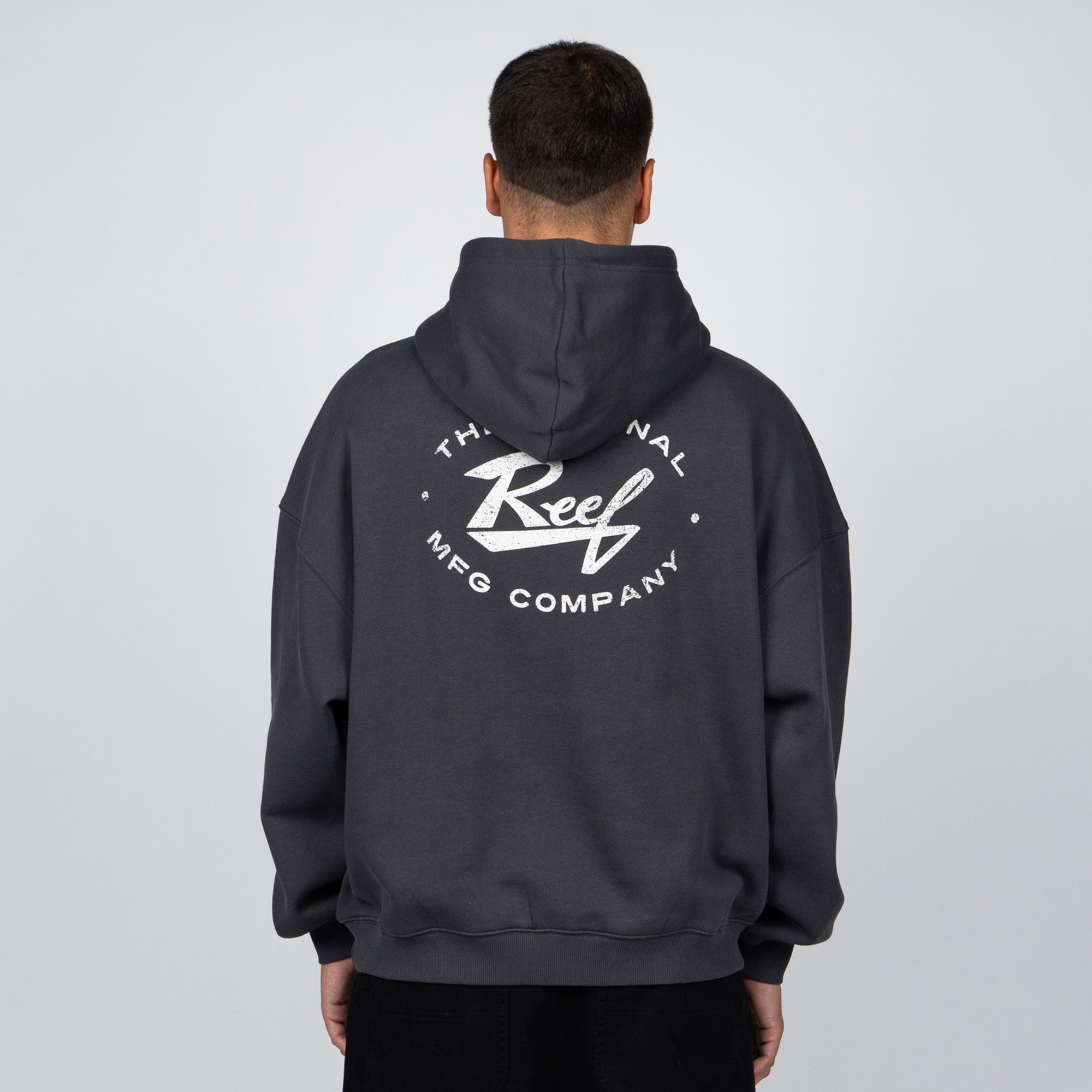 Polerón Hoodie Reef Men Dark Grey