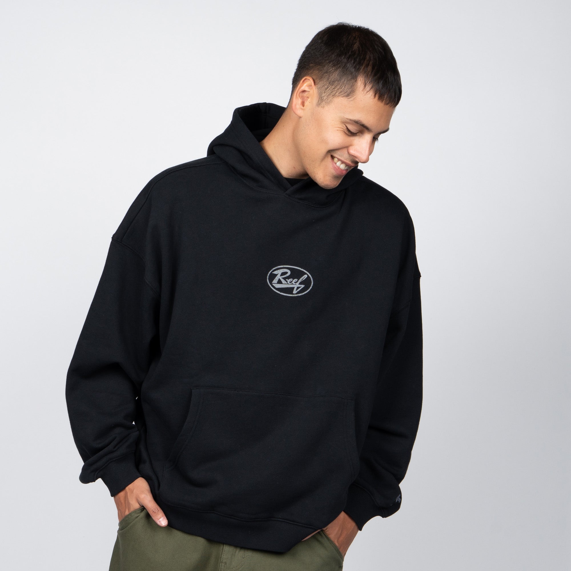 Polerón Hoodie Reef Men Black