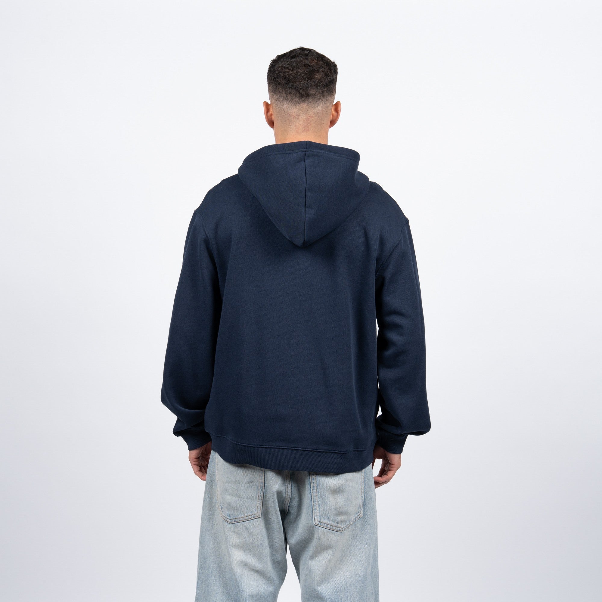 Polerón Full Zipper Men Blue Wave