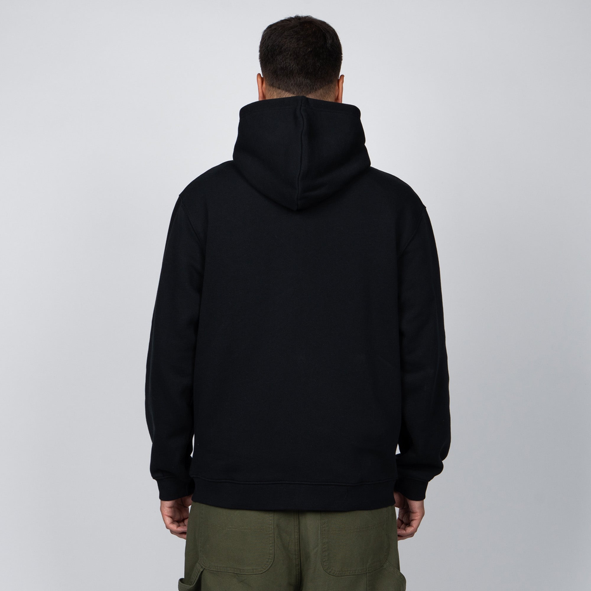 Polerón Full Zipper Men All Black