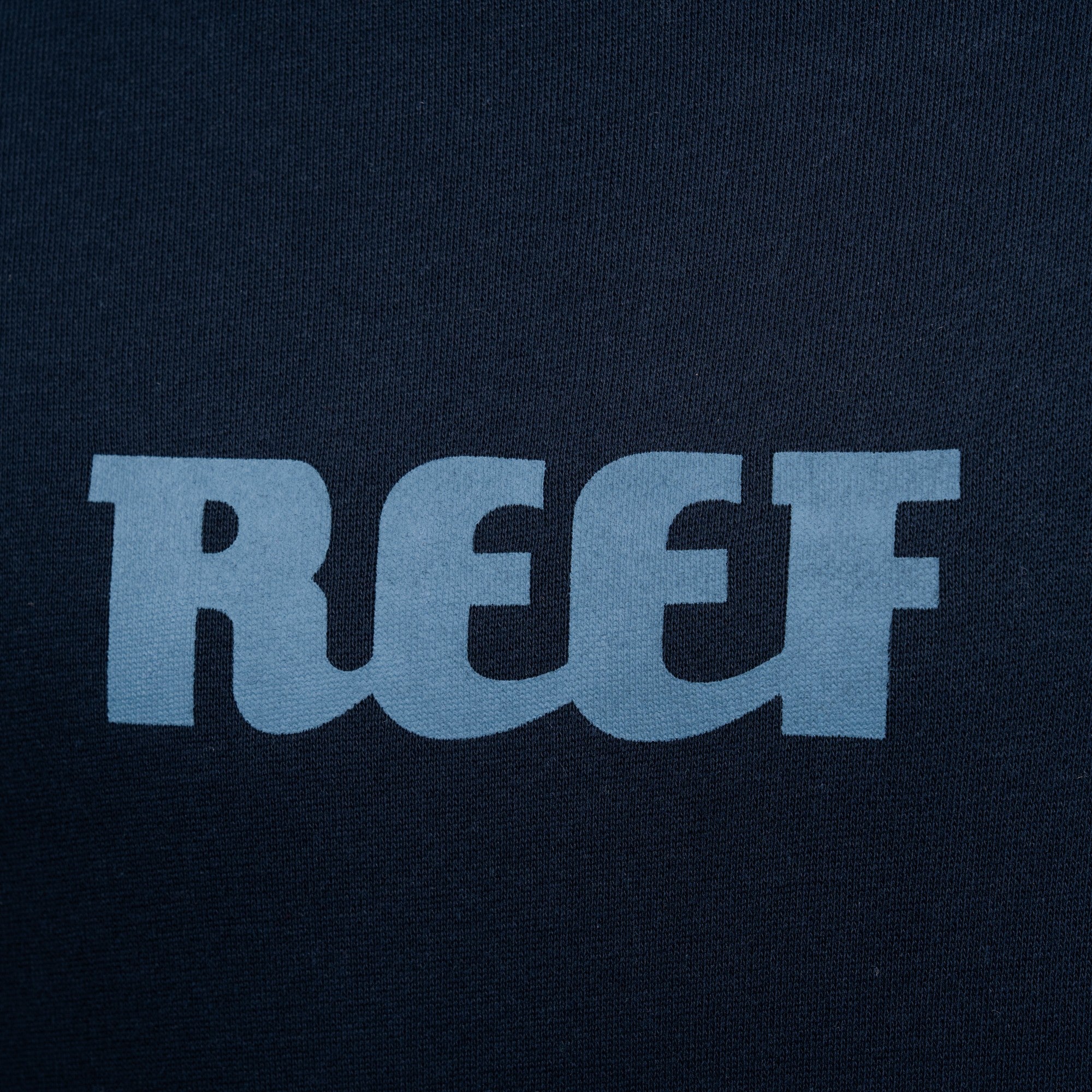 Polerón Hoodie Reef Men Blue Logo Light Blue