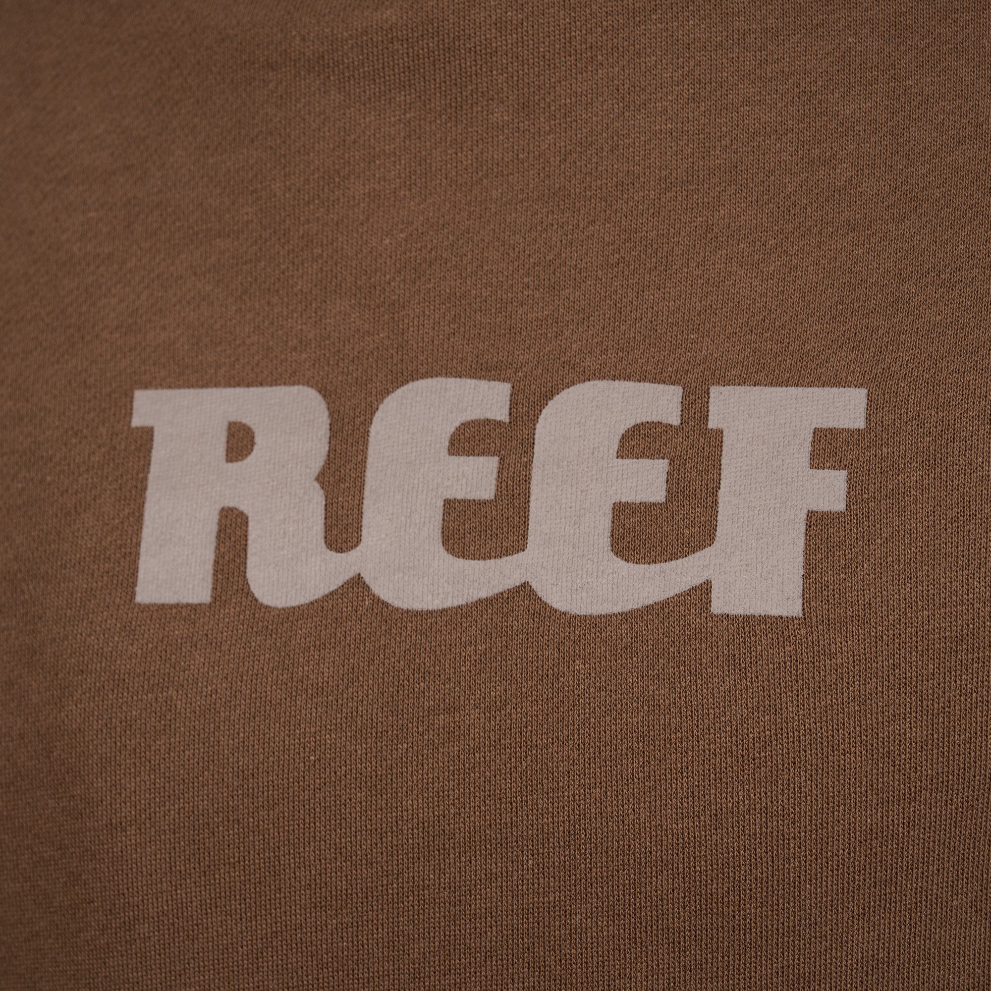 Polerón Hoodie Reef Men Brown Logo Light Brown