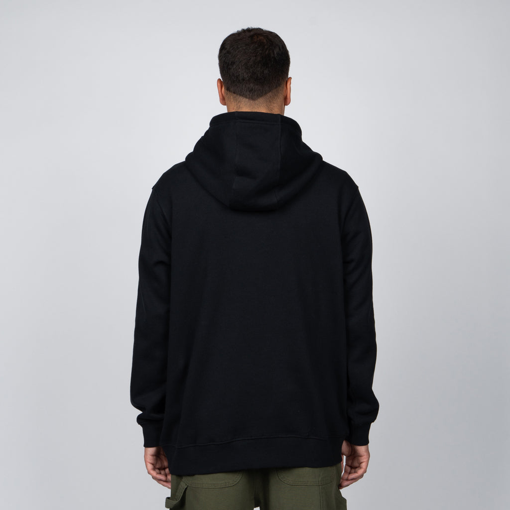 Polerón Hoodie Reef Men Black Logo  Grey