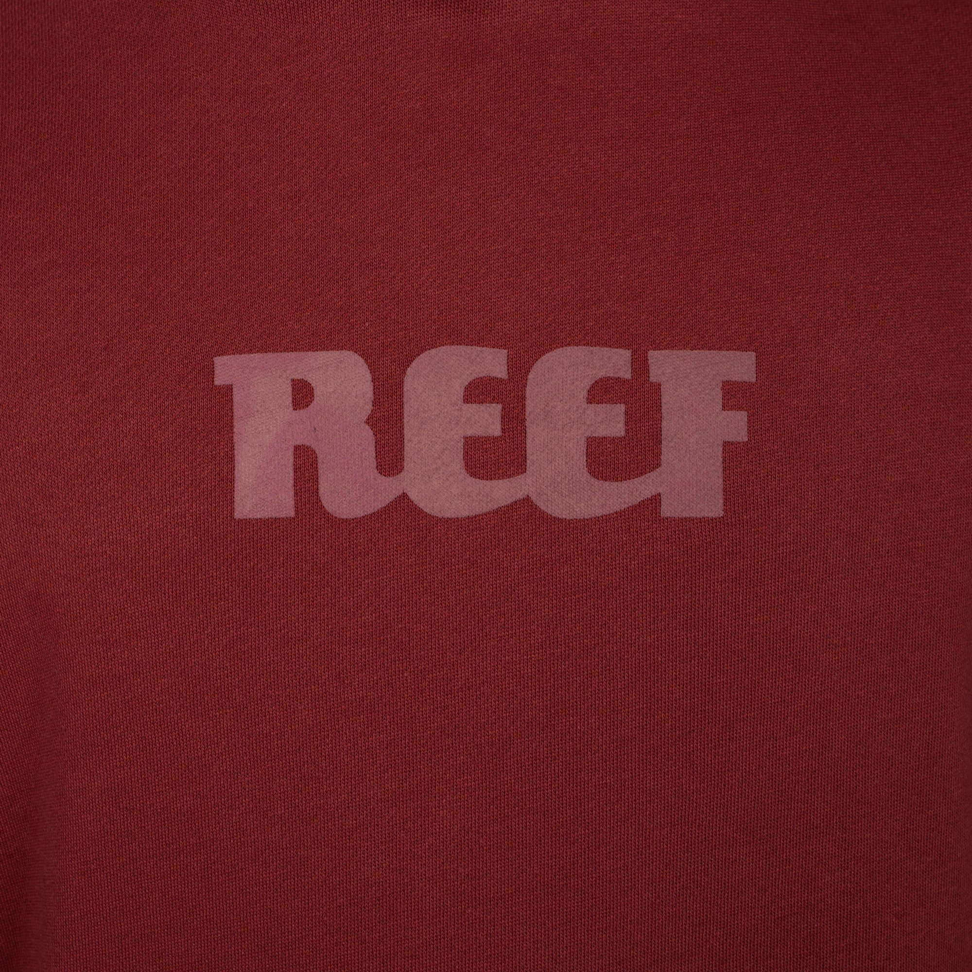 Polerón Hoodie Reef Men Red Logo Light Red