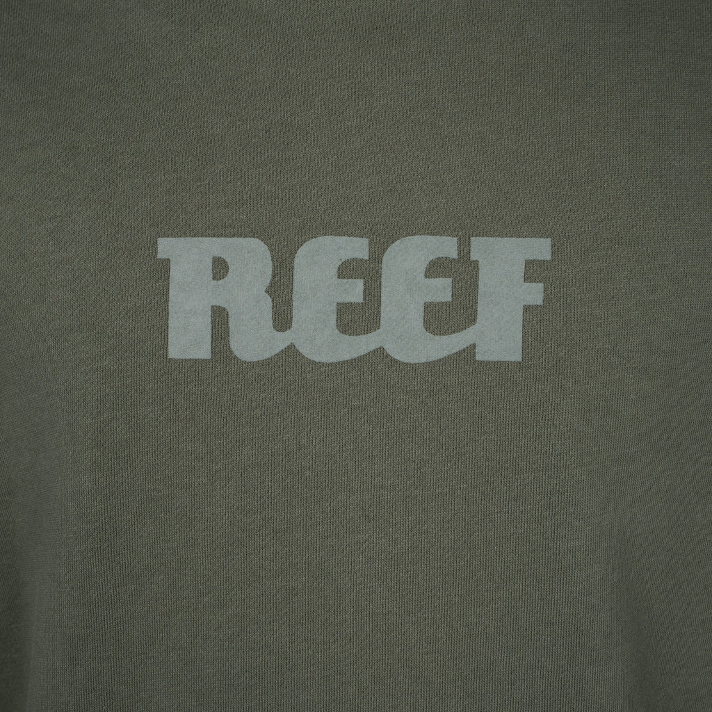 Polerón Hoodie Reef Men Green Logo light Green