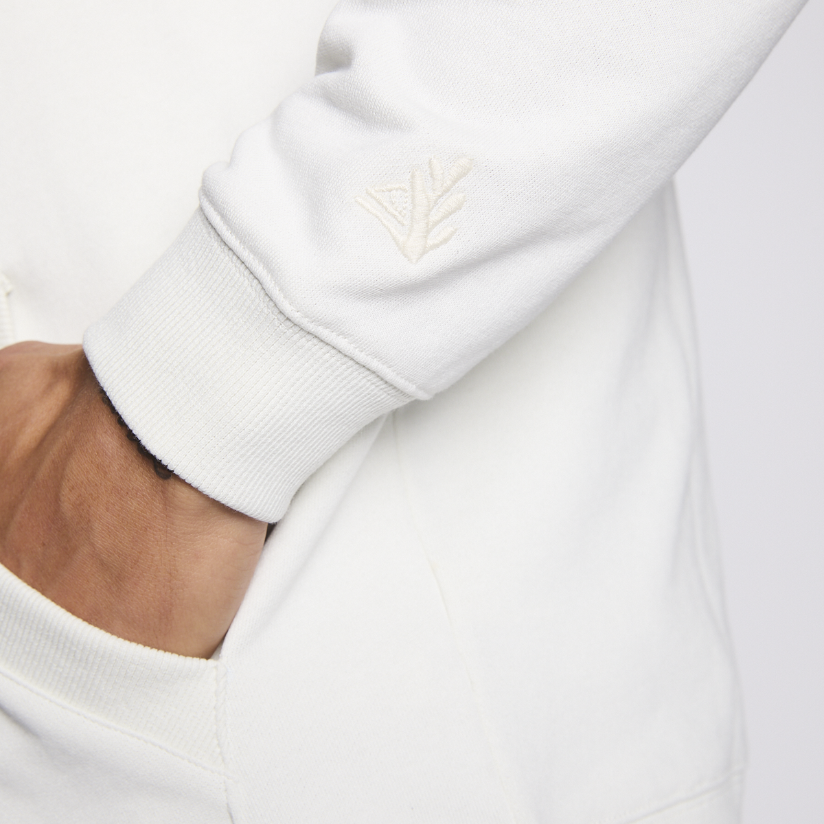 Polerón Reef Men Full Zipper Beige