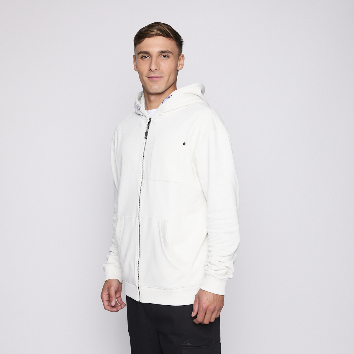 Polerón Reef Men Full Zipper Beige