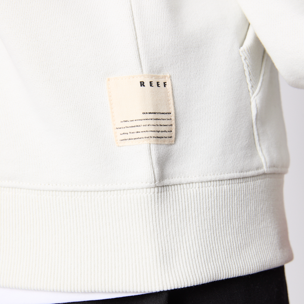 Polerón Reef Men Full Zipper Beige