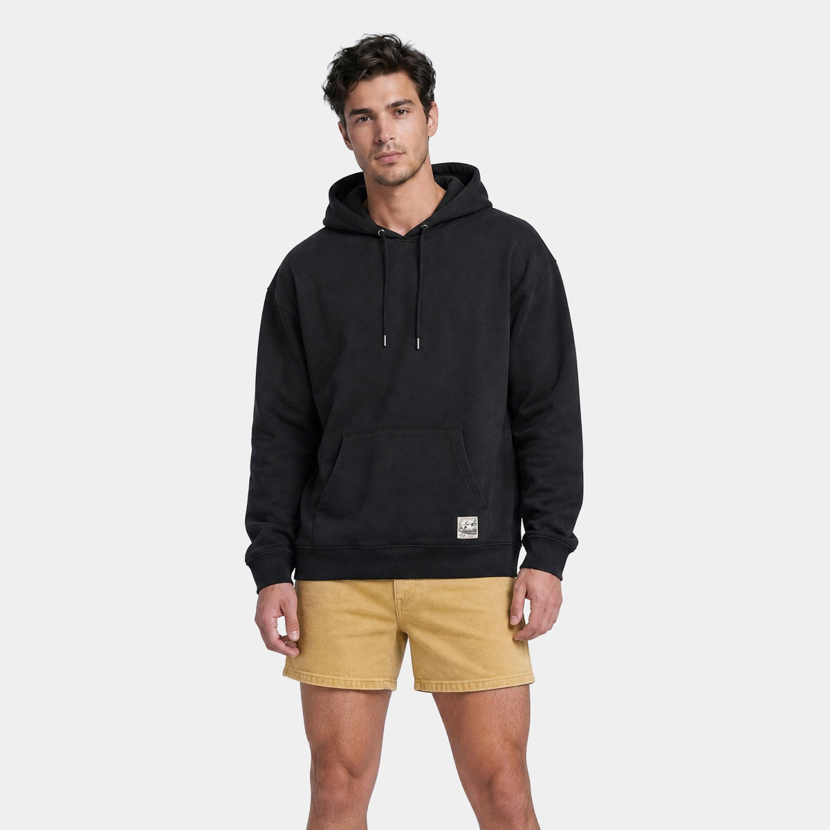 Polerón Reef Men Hoodie Negro Parche