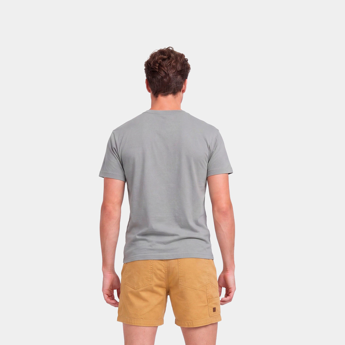 Polera Reef Men Basic Pocket Grey