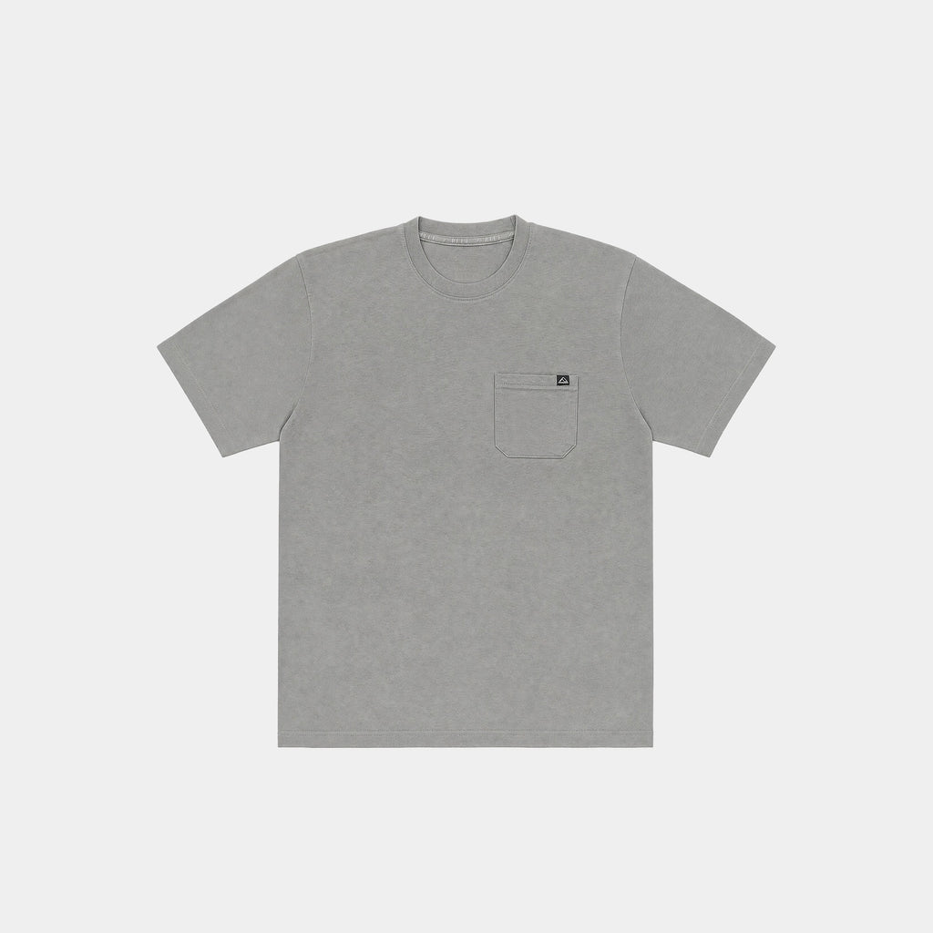 Polera Reef Men Basic Pocket Grey