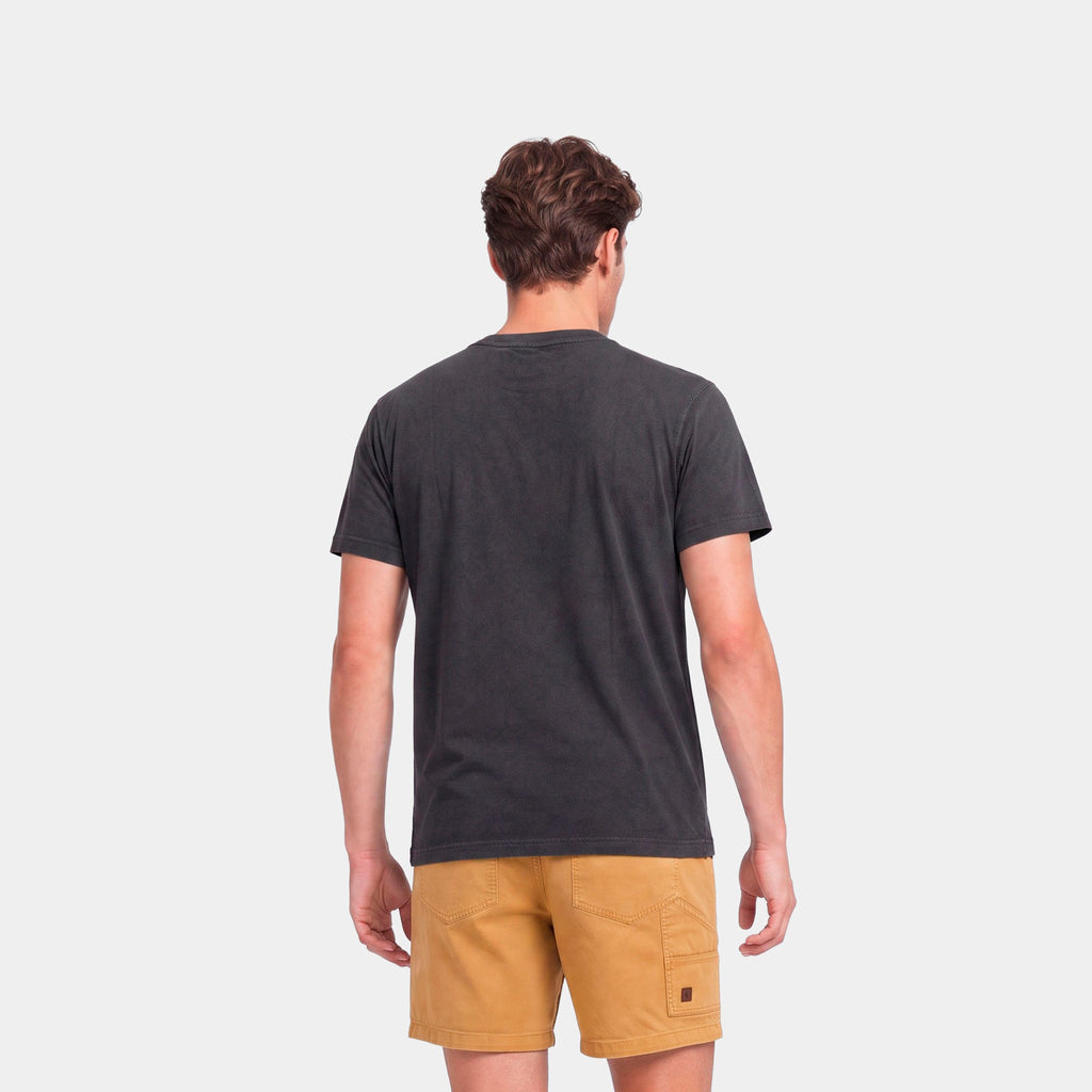 Polera Reef Men Basic Pocket Black