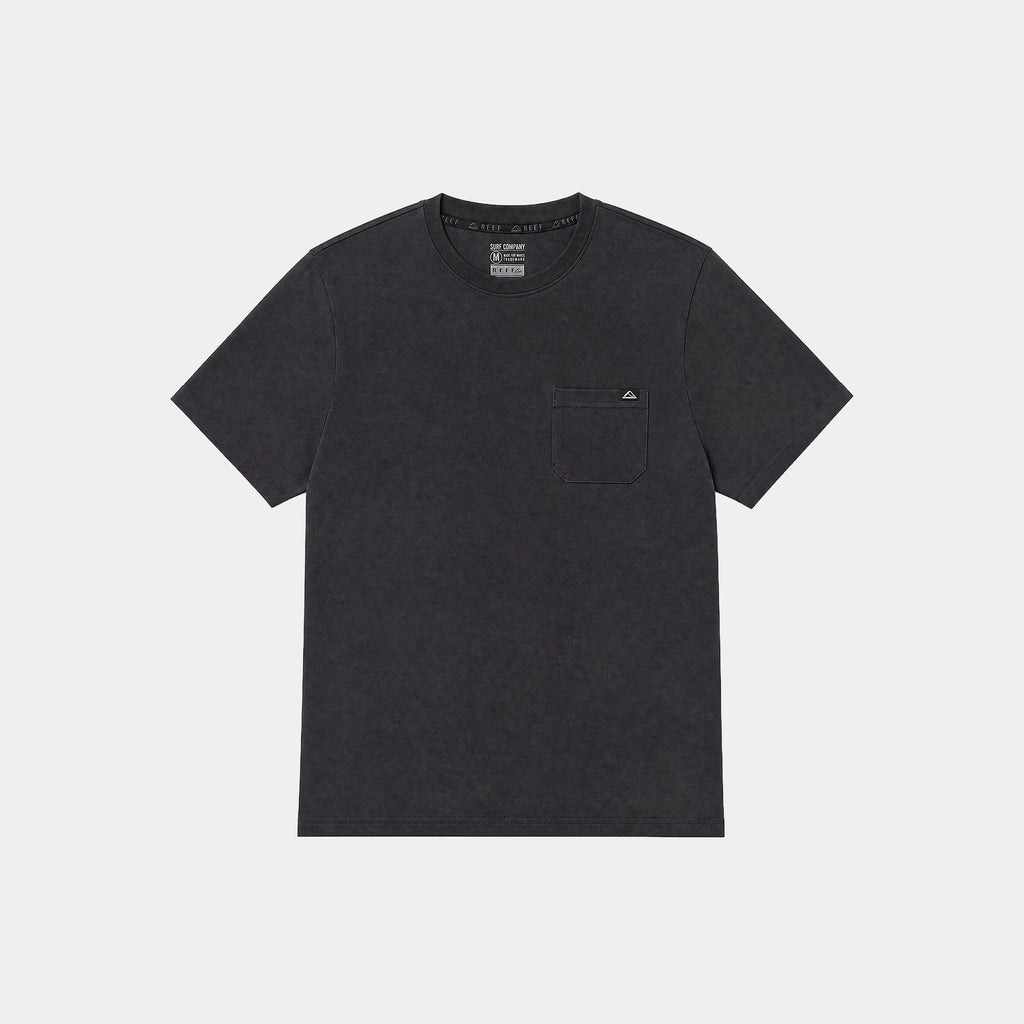 Polera Reef Men Basic Pocket Black