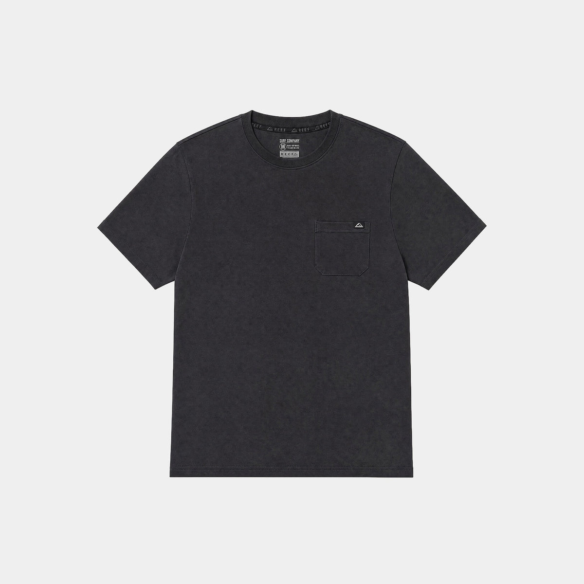 Polera Reef Men Basic Pocket Black