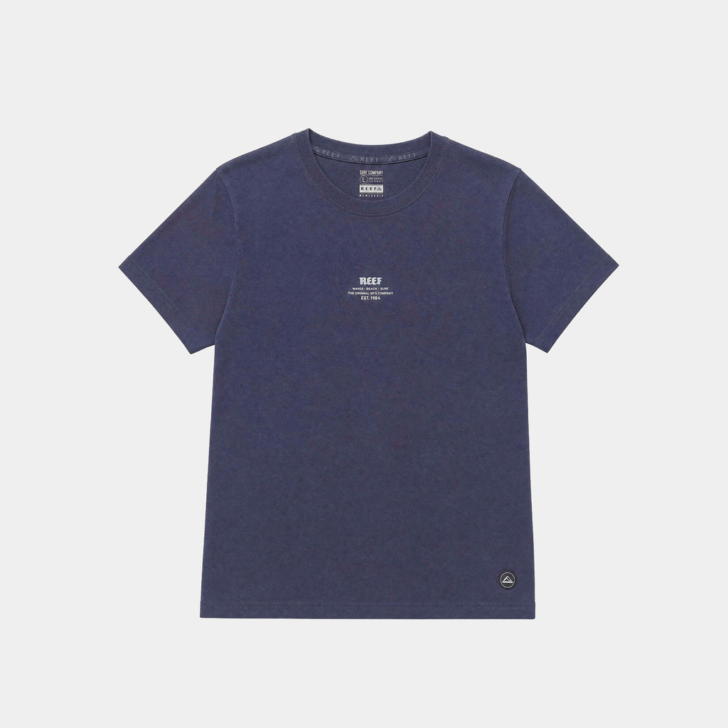 Polera Reef Men Basic Logo The Original Blue