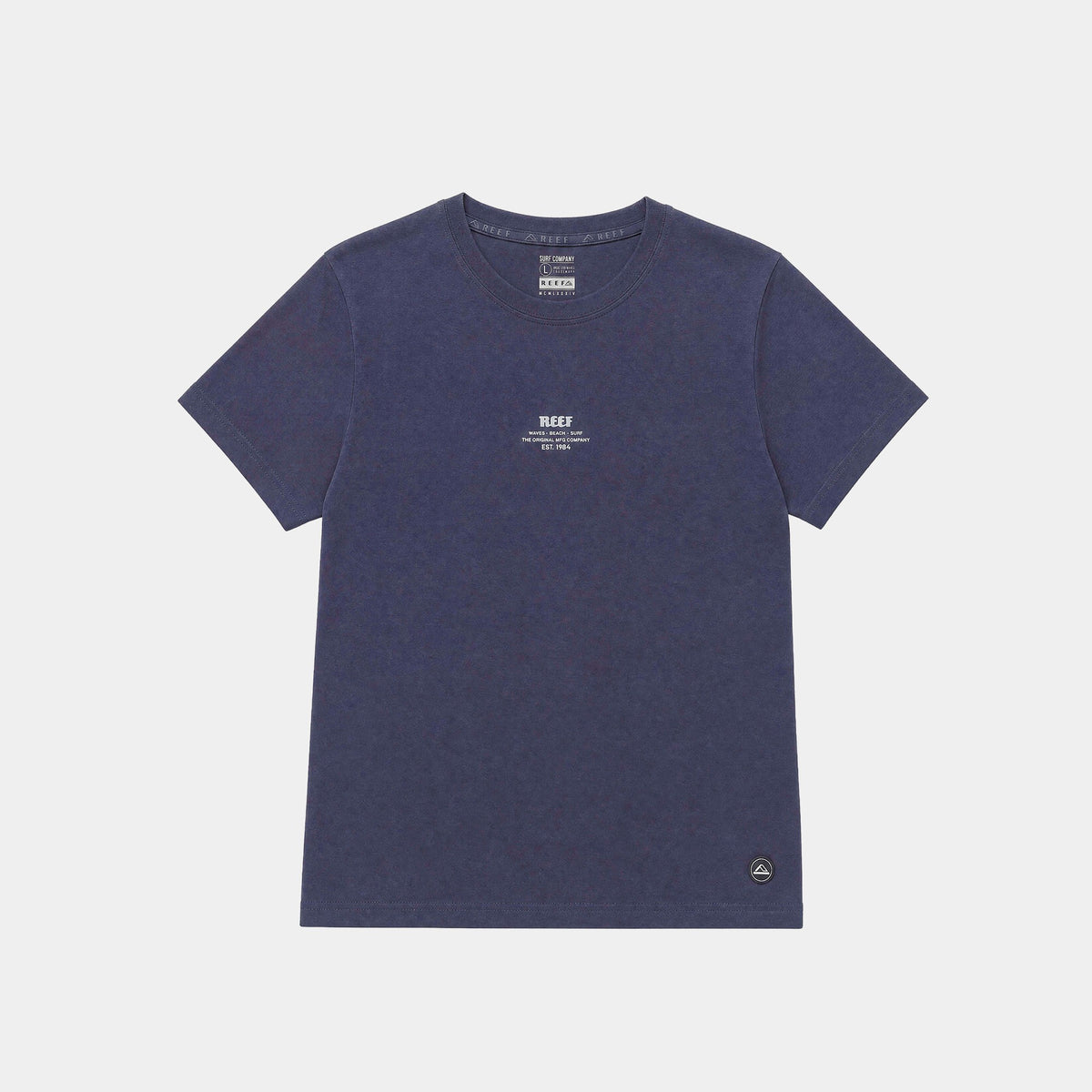 Polera Reef Men Basic Logo The Original Blue