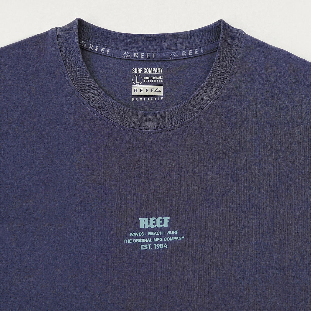 Polera Reef Men Basic Logo The Original Blue