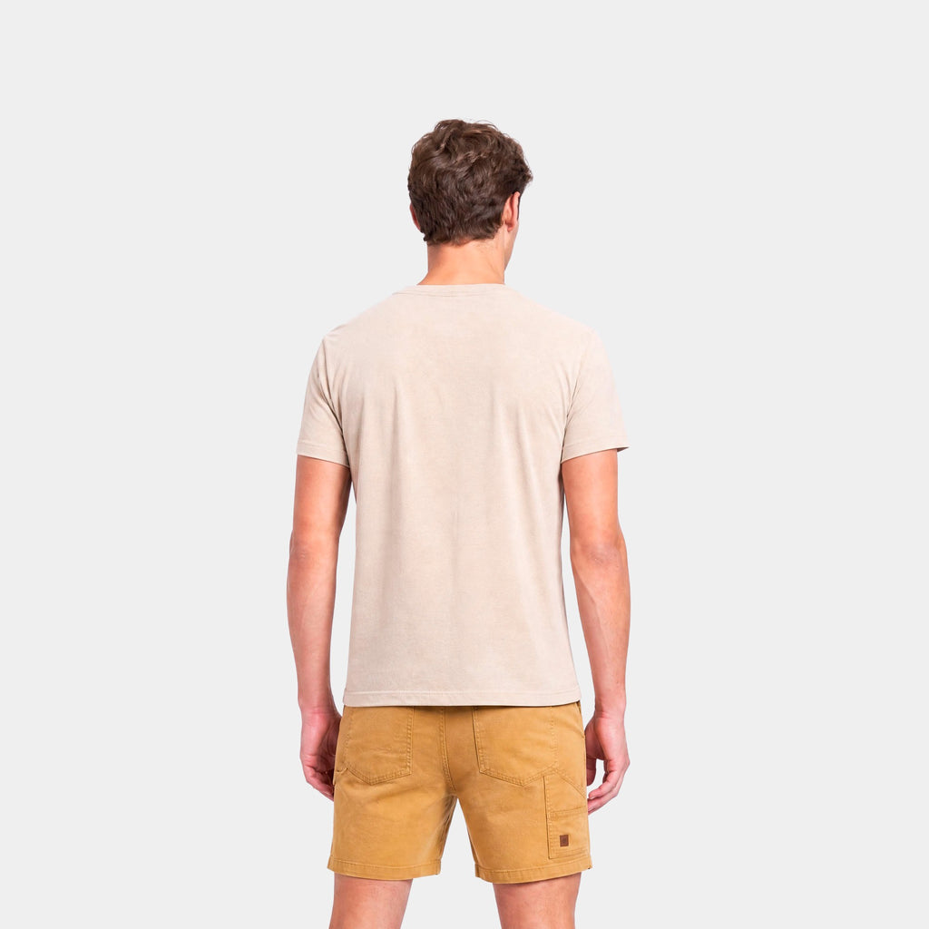 Polera Reef Men Basic Logo The Original Beige