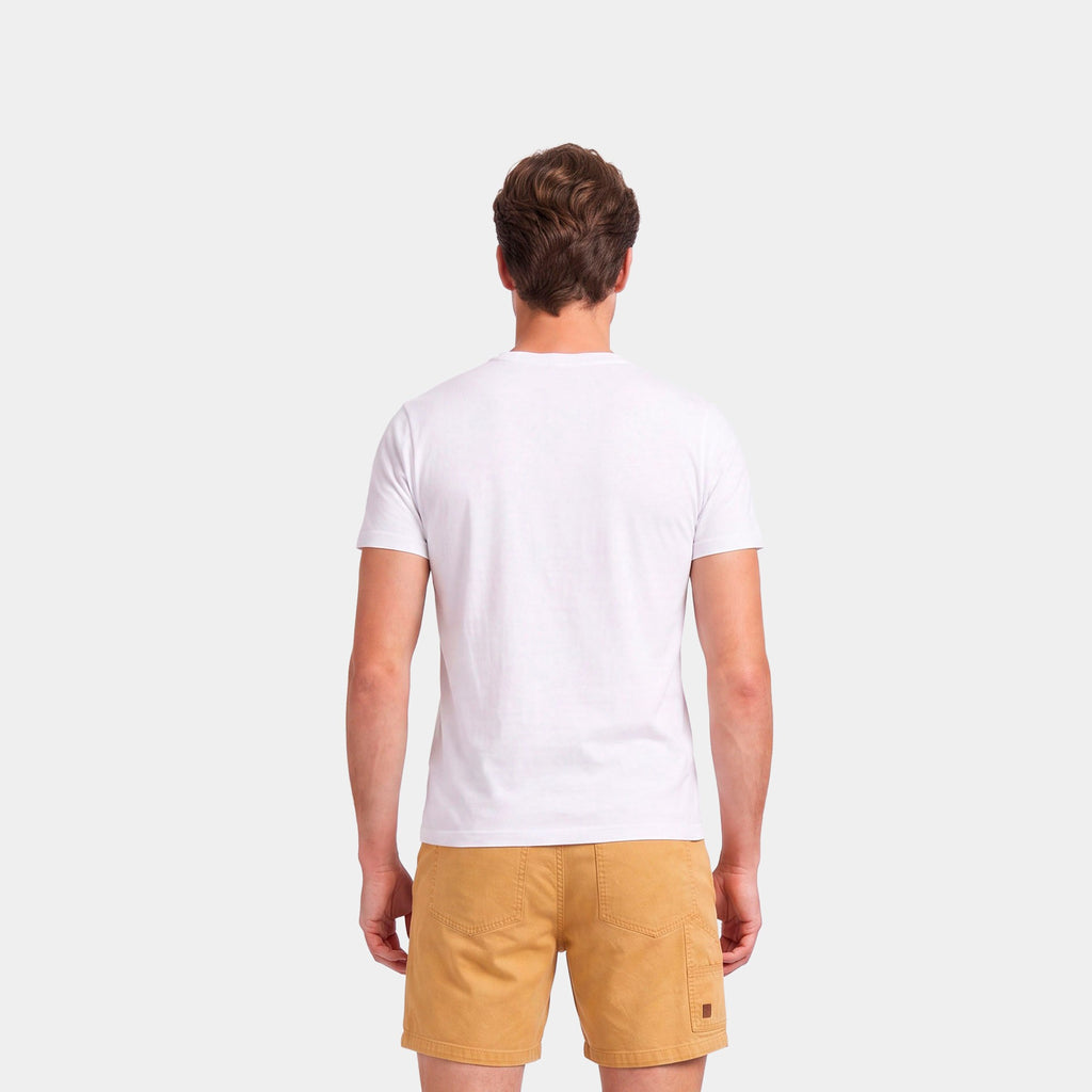 Polera Reef Men Basic Logo The Original White