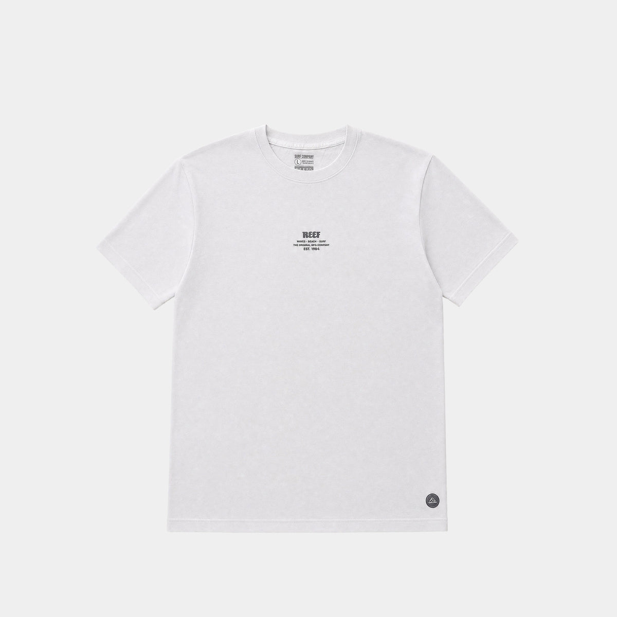 Polera Reef Men Basic Logo The Original White