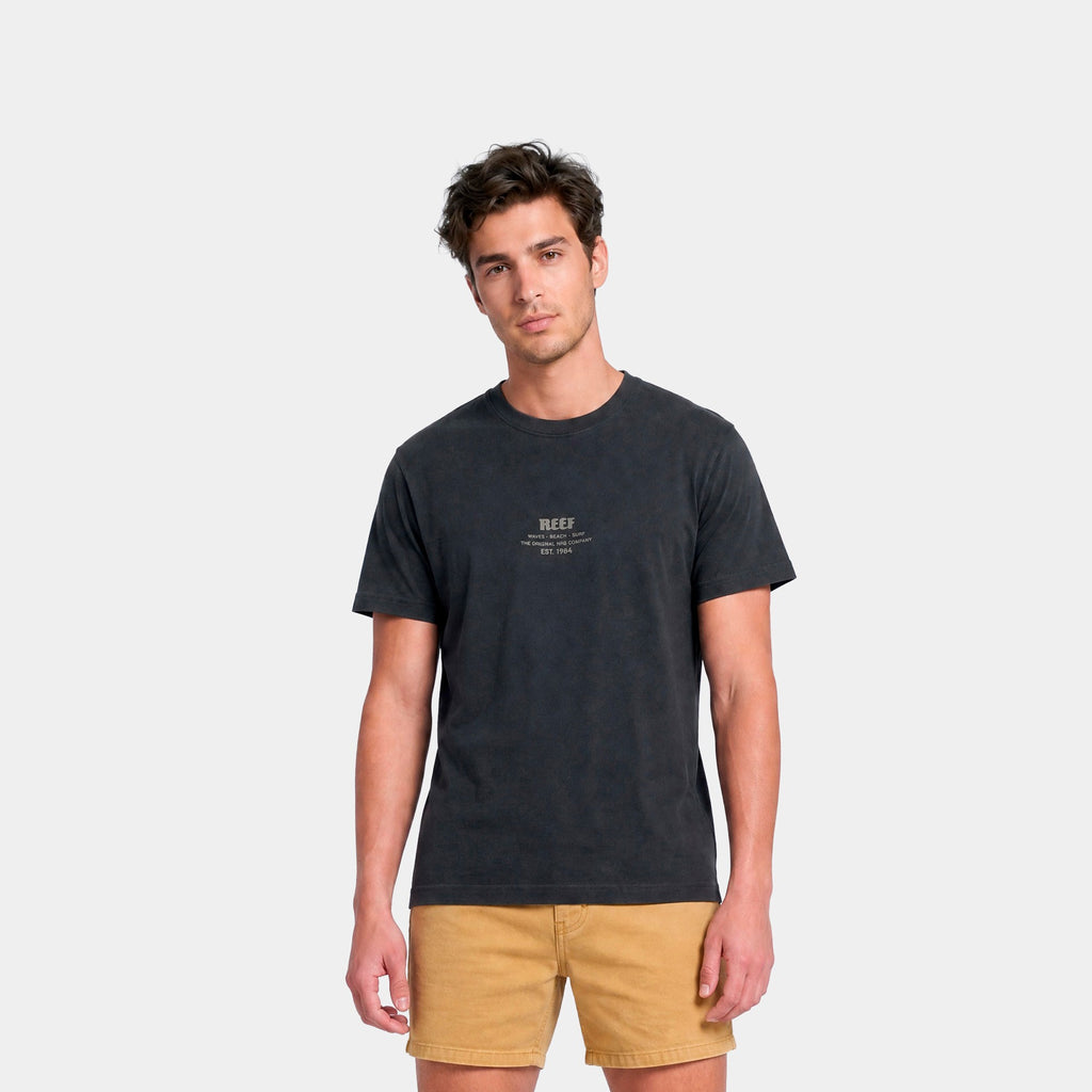 Polera Reef Men Basic Logo The Original Black