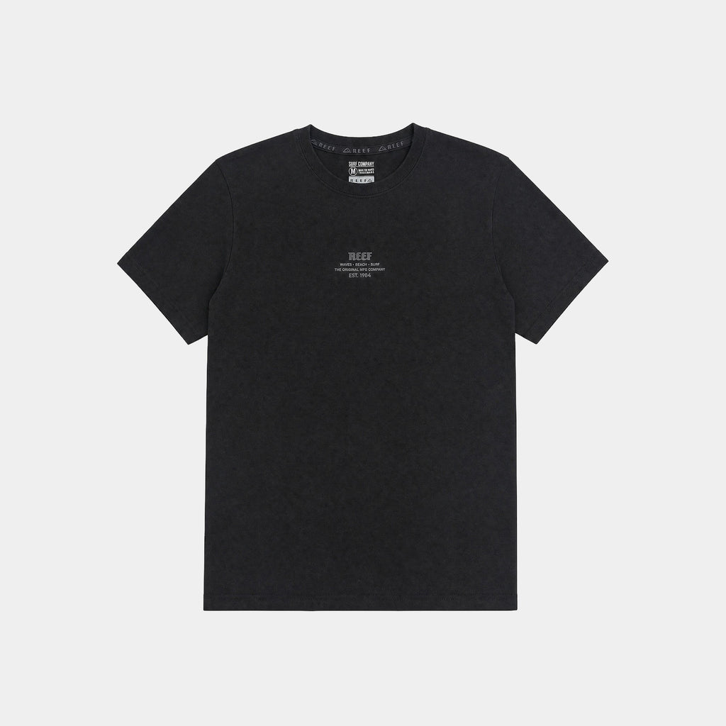 Polera Reef Men Basic Logo The Original Black