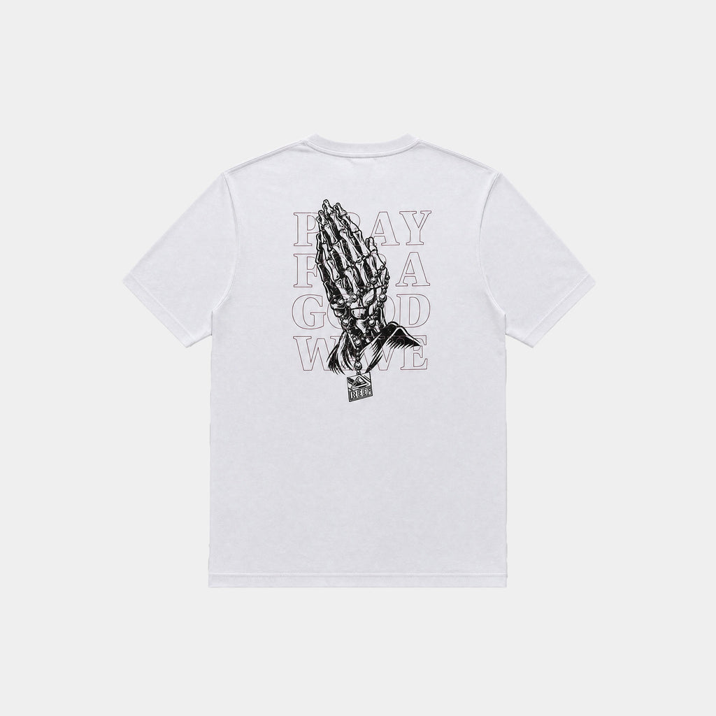 Polera Reef Men Pray For a Good Wave White