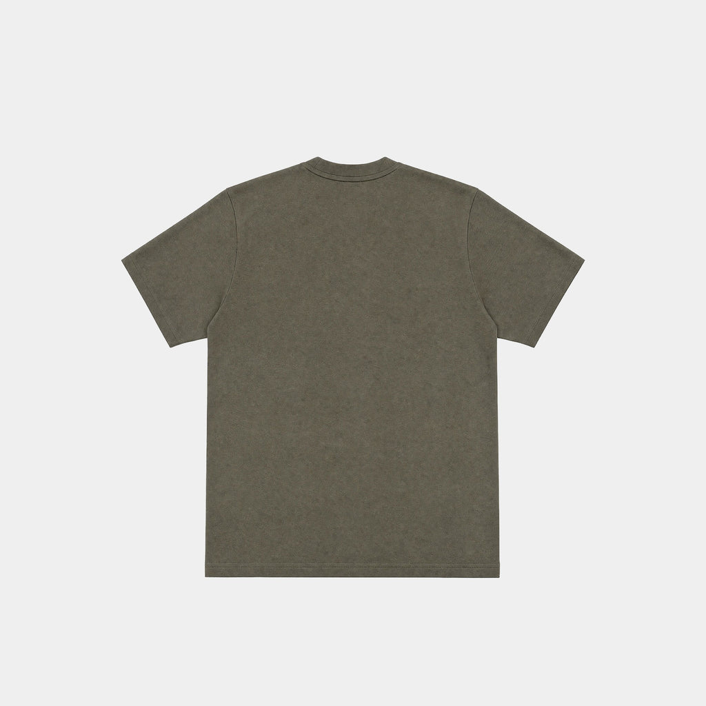 Polera Reef Men Basic Label Olive